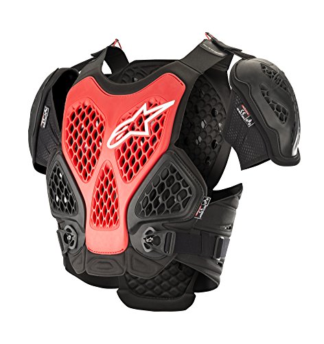 Alpinestars Bionic Motorcycle Chest Protector, Black/Red, X-Small/Small
