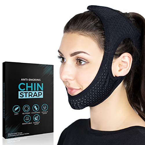 Anti Snoring Chin Strap, Stop Snoring Device, Vosaro Newest Chin Straps for Men Women, Adjustable and Breathable Anti Snore Solution for Snorers of All Ages, Snoring Sleep Aid - Large