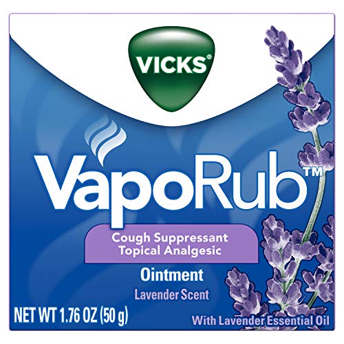 Vicks VapoRub Lavender Scented Chest Rub Ointment, 1.76 oz - Relief from Cough, Cold, Aches, and Pains, with Original Medicated Vicks Vapors