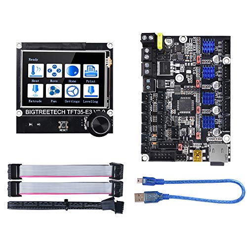 BIGTREETECH SKR Mini E3 V2.0 Control Board 32Bit New Upgrade for Creality Ender 3, with TFT35 E3 V3.0 Graphic Smart Display Controller Board 3D Printer Parts