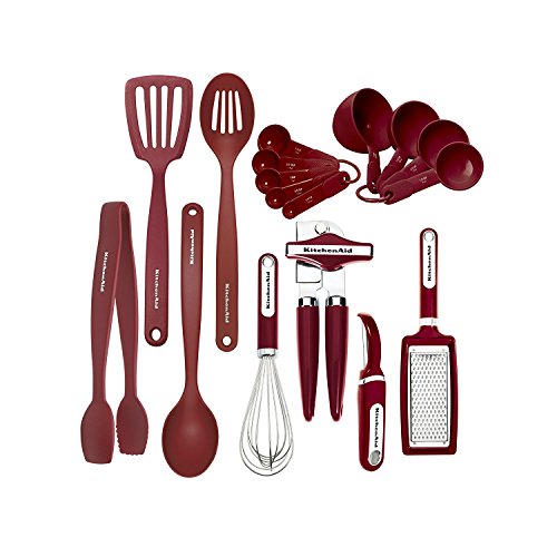 KitchenAid Classic Tool and Gadget Set, 17-Piece Red