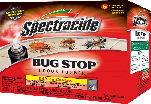 Spectracide 100046128 Bug Stop Indoor Fogger, Insect Killer, 6/2-oz, Brown/A