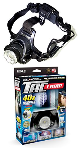 Bell + Howell Taclight Headlamp, Hands-Free Flashlight As Seen On TV (40x Brighter)