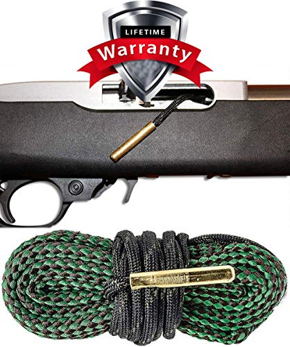 .22 Caliber Bore Snake Cleaner Rimfire Long Rifle and 22 Magnum Rifles and Pistols - Easy 1 Pull Cleaning System