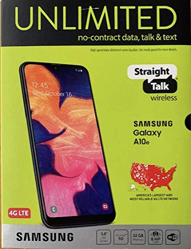 Straight Talk Samsung Galaxy A10e Smartphone 5.8' 32GB Memory 8MP Camera