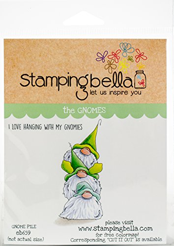 Stamping Bella Gnome Pile Cling Stamps, Multicolor