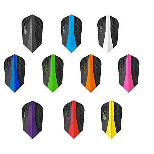 PerfectDarts 10 x Sets Harrows Retina Mixed Colour Dart Flights Slim