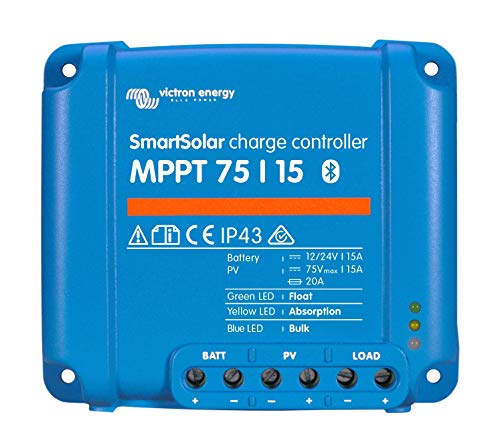 Victron Energy SmartSolar MPPT 75-Volt 15 amp Solar Charge Controller (Bluetooth)