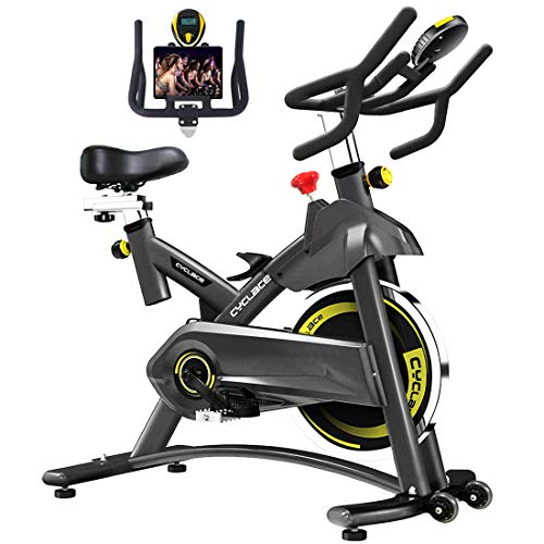 Cyclace Indoor Exercise Bike Stationary Cycling Bike with Ipad Holder for Home Workout