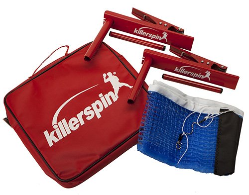 Killerspin Table Tennis Clip-On Net & Post Set - Definitely The Easiest Net & Post Set to Assemble