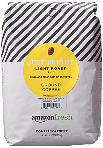 AmazonFresh Just Bright Ground Coffee, Light Roast, 32 Ounce (Pack of 1)