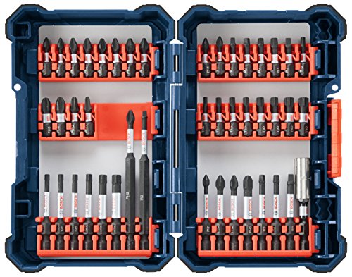 Bosch 44 Piece Impact Tough Screwdriving Custom Case System Set SDMS44