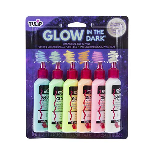 Tulip Dimensional Glow Fabric Paint, 6-Pack