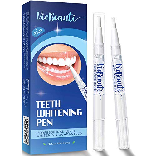 VieBeauti Teeth Whitening Pen(2 Pcs), 20+ Uses, Effective, Painless, No Sensitivity, Travel-Friendly, Easy to Use, Beautiful White Smile, Natural Mint Flavor