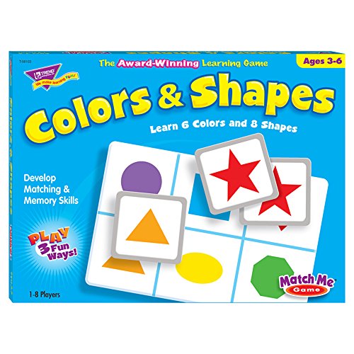 Trend T58103 Trend Colors and Shapes Match Me Game, Ages 3-6