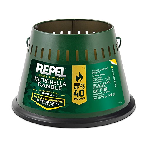 Repel Insect Repellent Citronella Candle, Triple Wick, 20-Ounce, 6-Pack