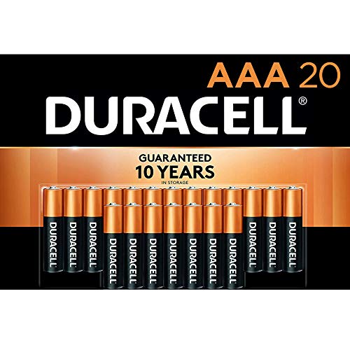Duracell - CopperTop AAA Alkaline Batteries - long lasting, all-purpose Double A battery for household and business - 20 Count