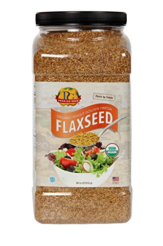 Premium Gold Organic Whole Flax Seed