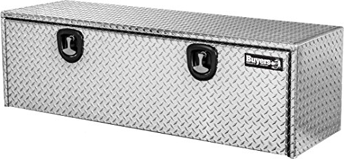 Buyers Products 1705115 Diamond Tread Aluminum Underbody Truck Box w/ T-Handle Latch (18x18x60 Inch) , Silver