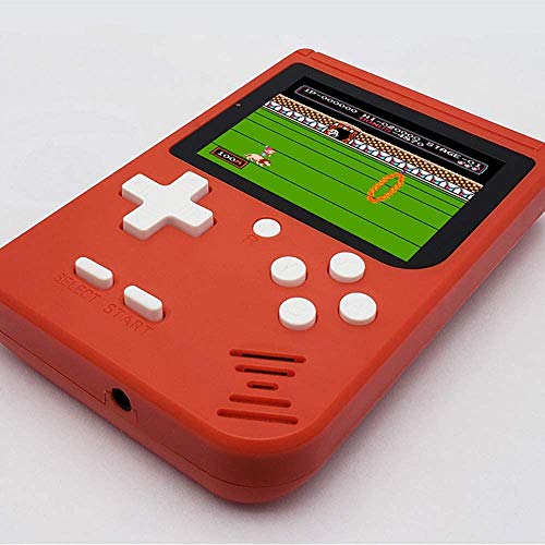 Handheld Games Console for Kids 4-8, Retro FC Arcade Video Gaming System Built-in 400 Classic Old School Games 3.0' LCD USB Charge and TV-Output, Birthday Gifts for Boys Girls Adults-Black (RED)