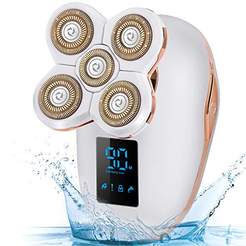 Multi-Functional Electric Shaver for Women Leg Hair Razor Remover Cordless Hair Removals Lady Trimmer Female Epilator for Any Body Hair Remove, Safety Lock & USB Quick Rechargeable & LED Display