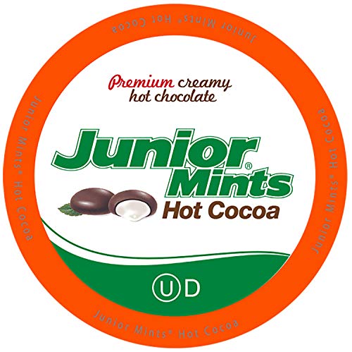 Junior Mints Hot Chocolate Pods, Mint Chcocolate Flavor, Compatible with Keurig K Cup Brewers, 40 Count - Perfect Peppermint Hot Chocolate Gift