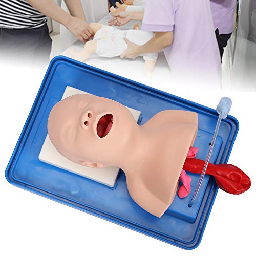 Intubation Manikin, Study Teaching Baby Model Lab Airway Management Training Infant Tracheal Manikin with Tube (US Shipping)