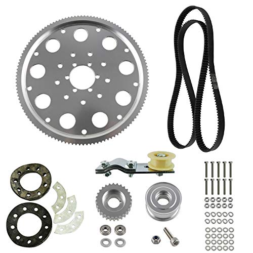 UAUS Belt Drive Sprocket Kit Chain Tension No More 415 Chain For 66cc 80cc 2 Stroke Gas Engine Motorized Bike