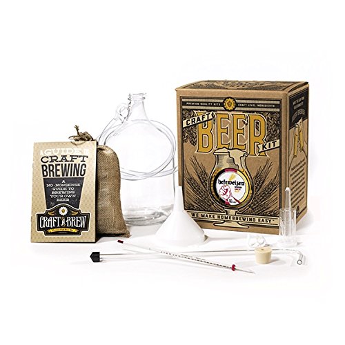 Craft A Brew Home Brewing Kit for Beer – Craft A Brew Hefeweizen Beer Kit – Starter Set 1 Gallon - Reusable Make Your Own Beer Kit