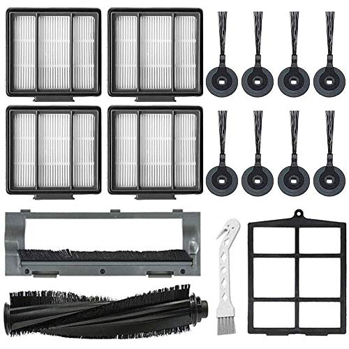 Mochenli Replacement Parts for Shark ION Robot S87 R85 RV850, RV850WV, AV751 Vacuum Cleaner Accessory Kit Pack of 8 Side Brushes,4 HEPA Filters,1 Primary Filter,1 Main Brush,1 Main Brush Guard