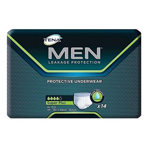 TENA Men Protective Underwear, Super Plus, XL 44-64, Case of 56 by TENA