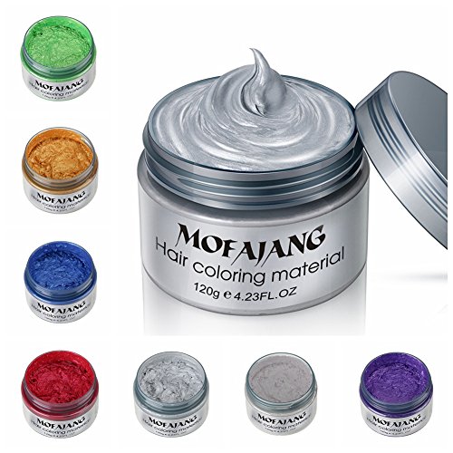 Ochine One-time Molding Paste Hair Style Styling Hair Color Wax Dye Wax (7 colors)