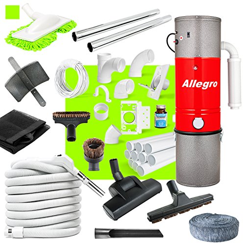 Central Vacuum Complete Air Package with Allegro Unit 3 Inlet Kit