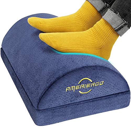 Adjustable Foot Rest - Foot Rest Under Desk Cushion Provides More Comfort for Legs, Ergonomic Footrest Cushion Reduces Pressure on Legs, Ideal for Airplane, Home and Office