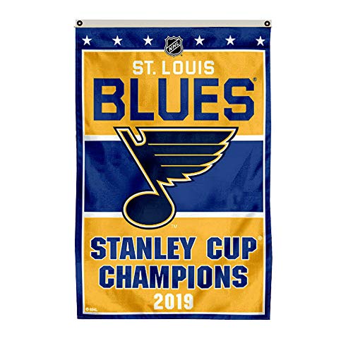 Thinkfly St.Louis Blues 2019 Stanley Cup Champions Flag Banner Man Cave