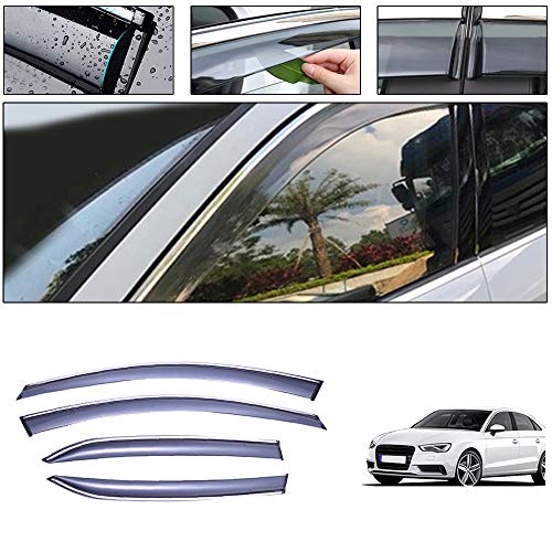 for Audi A3 Sedan 2014-2019 Smoke Deflector Sun Rain Visor Guard Wind Deflectors Car Styling Front Rear Shade Vent Window