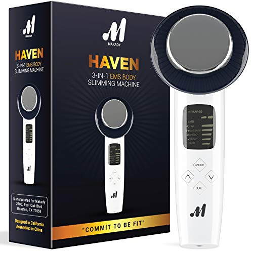 Haven 6 in 1 Body Slimming Machine– Rejuvenates Skin – Triggers Fat Removal from Belly and Waist -Beauty Massager for Face, Arms, Waist, Feet and Belly - LONG PRESS MODE KEY TO TURN ON