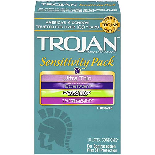 Trojan Sensitivity Variety Pack Lubricated Condoms - 10 Count