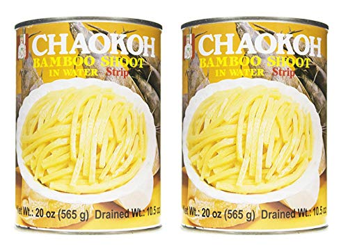 Chaokoh Bamboo Shoot in Water (Strip) 565g, 2 Pack