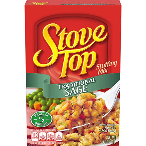 Stove Top Traditional Sage Stuffing Mix (6 oz Boxes, Pack of 12)