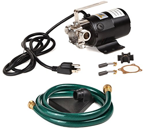 Trupow 1/10HP 330GPH 115-Volt Mini Portable Electric Utility Sump Transfer Water Pump with Water Hose Kit