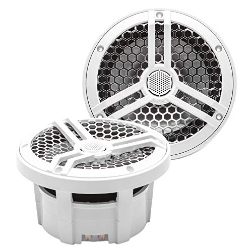 Skar Audio SK65M 6.5' 2-Way Marine Full Range 320 Watt Coaxial Speakers, Pair (White)