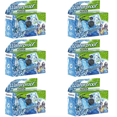 6 Pack - Fuji QuickSnap Waterproof Underwater One Time Use Disposable Cameras