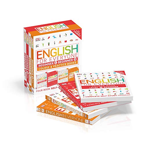 English for Everyone: Beginner Box Set: Course and Practice Books Four-Book Self-Study Program