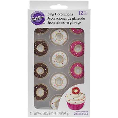 Wilton 12 Count Donut Icing Decorations, Assorted