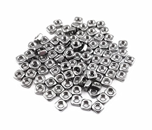 Honbay 100pcs 304 Stainless Steel M3 Square Nuts