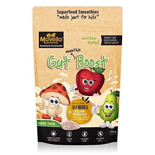 Mavella Gut Boost Powder - Organic Digestive Remedy - Promotes Soft Stools - Gluten Free Probiotic Powder - Constipation Relief Supplement - Perfect for Kids of 12 Months & Above - 250 g, MSRP $44.95