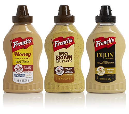 French's 12oz Squeeze Mustard Variety 3-Pack - Honey Mustard, Spicy Brown, Dijon