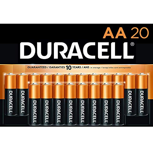 Duracell - CopperTop AA Alkaline Batteries - long lasting, all-purpose Double A battery for household and business - 20 Count