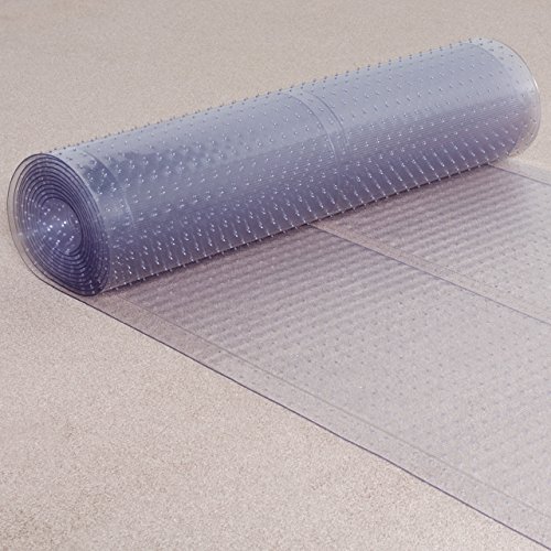 ES Robbins Vinyl Carpet Runner, 27-inchx20-feet, Clear